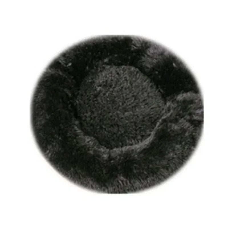 Plush Round Pet Bed - Warm, Non-Slip Cushion for Cats & Dogs (40-100cm)