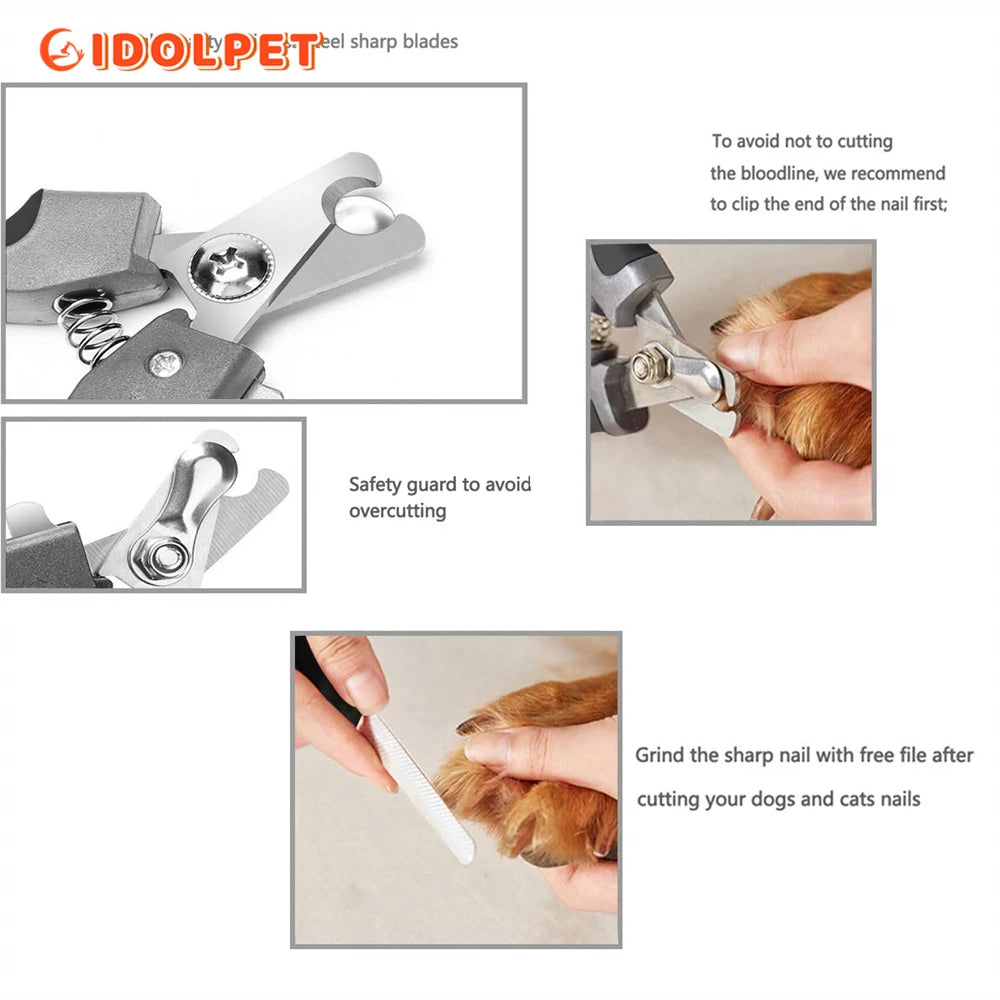 Dog Nail Clipper - Professional Pet Grooming with Safety