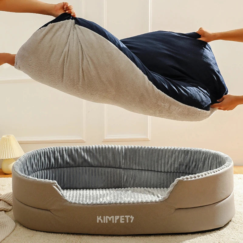 Kimpets Removable Pet Dog Bed Waterproof Plush Mat Sofa