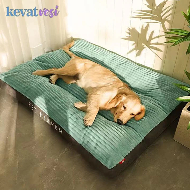 Soft Winter Dog Bed - Warm Corduroy Mat for All Sizes