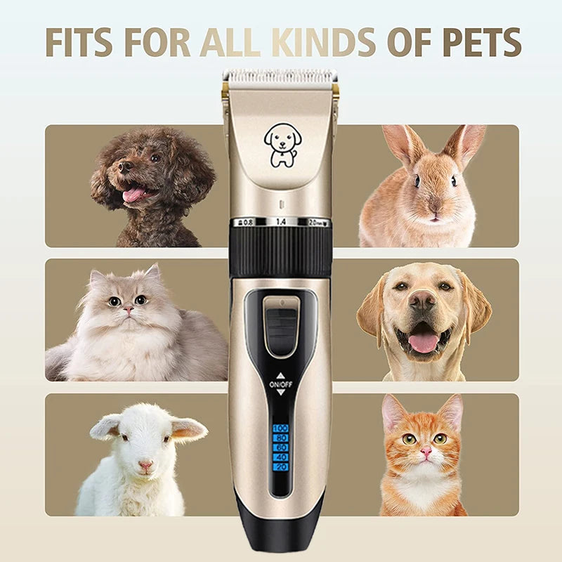 Cordless Dog Clippers - Rechargeable Grooming Trimmer