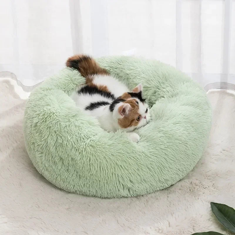 Super Cat Bed - Warm, Soft Plush Nest for Pets