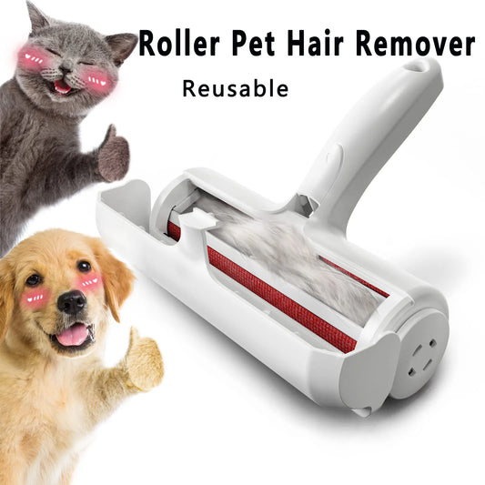 Reusable Pet Hair Remover Roller for Furniture & Clothing