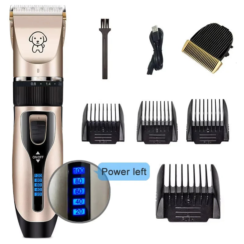 Cordless Dog Clippers - Rechargeable Grooming Trimmer